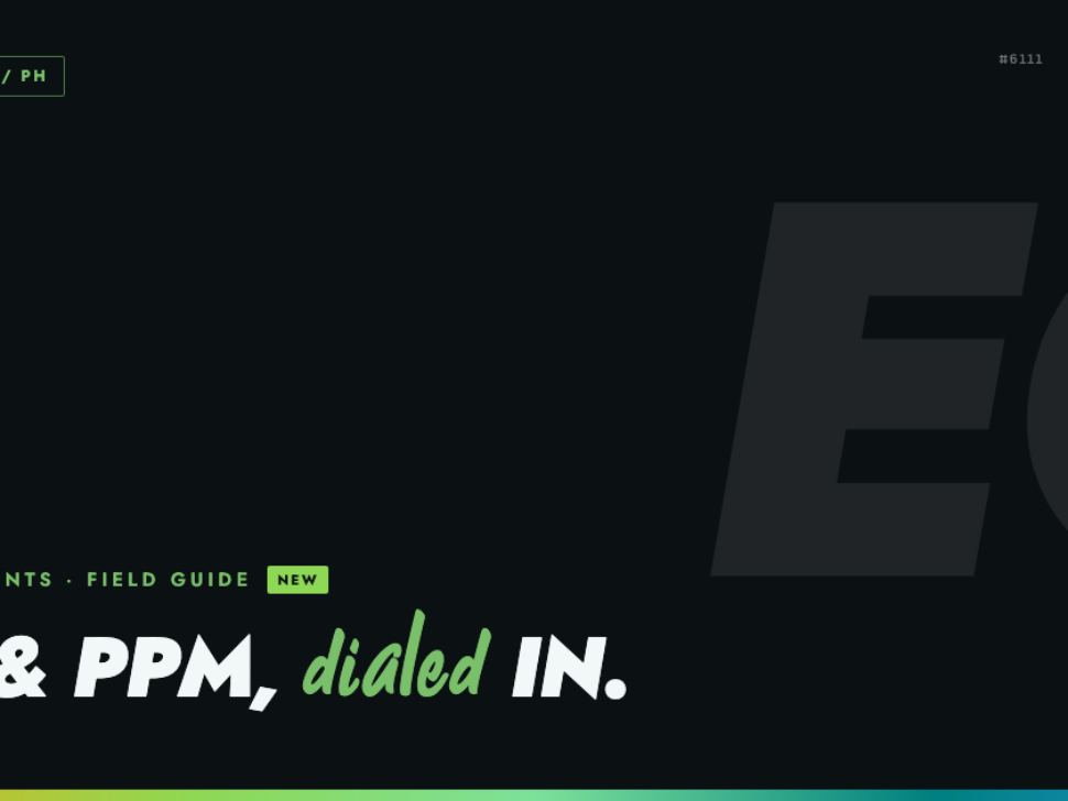 Cannabis EC Levels Chart: How to Read PPM and Dial In Nutrient Strength